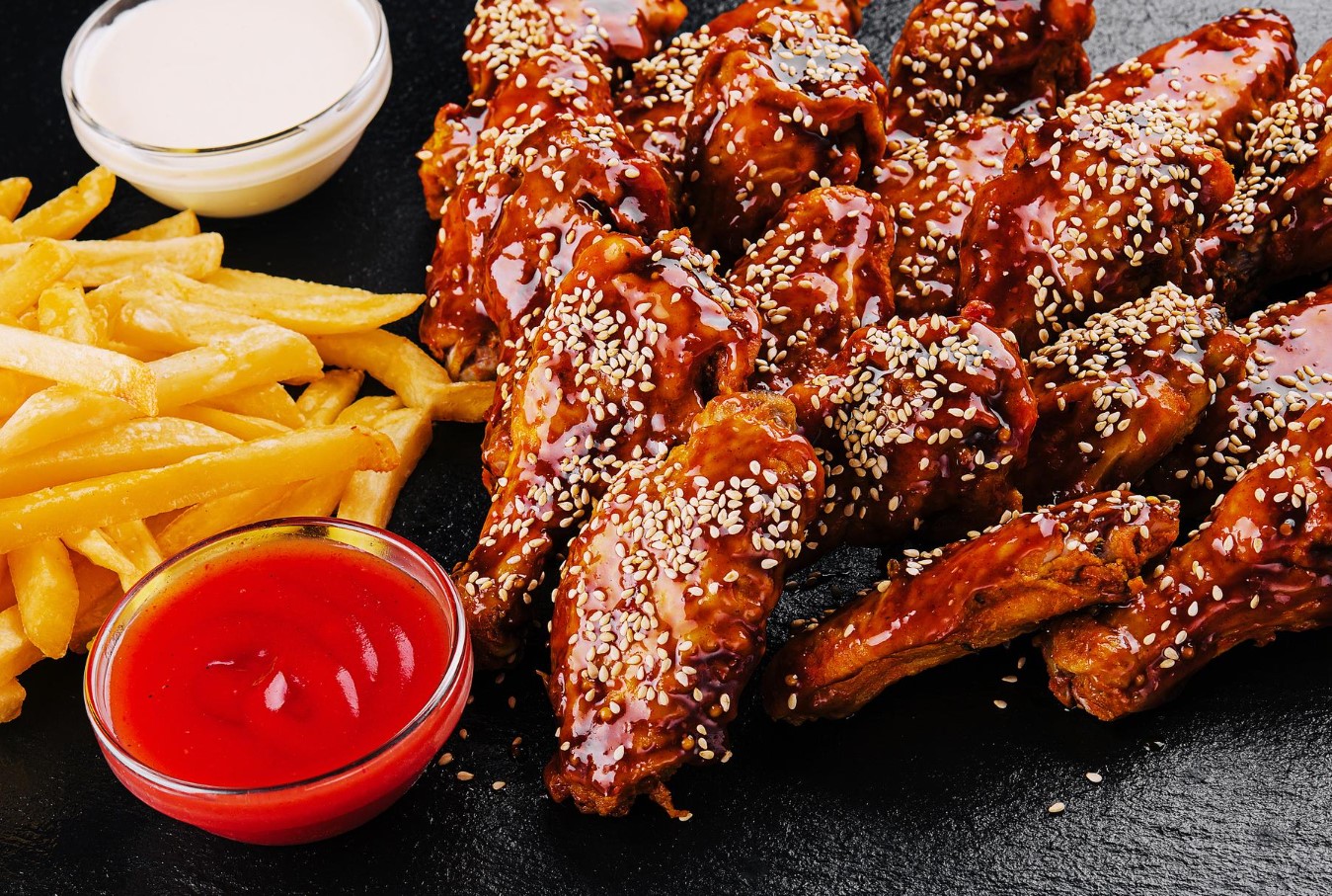 Turkish Kebab House buffalo hot wings in Glasgow 